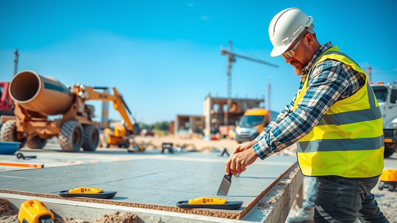 What do you put under a concrete slab?